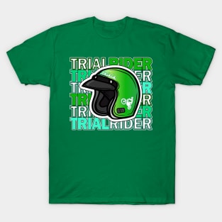 TRIAL RIDER racing motor cycling sport trials bike T-Shirt